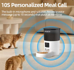Automatic Cat/Dog Feeder Food Dispenser Pet Remote Control Auto With Camera Video And Smart Voice Recorder Remote