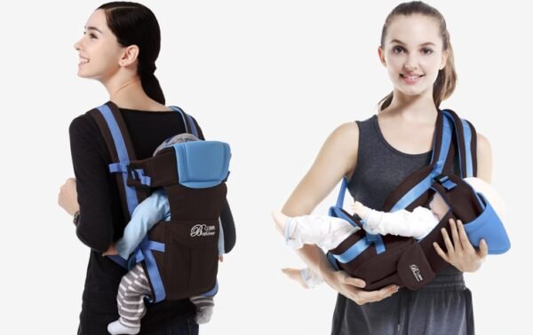 Double Shoulder Baby Carrier with Hip Seat – 4-in-1 Ergonomic Carrier for Newborn to Toddler - Image 8