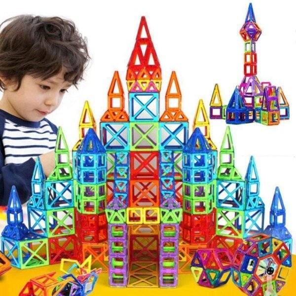 Magnetic Building Blocks for Kids – Safe ABS Educational Toy with Natural Magnets - Image 2