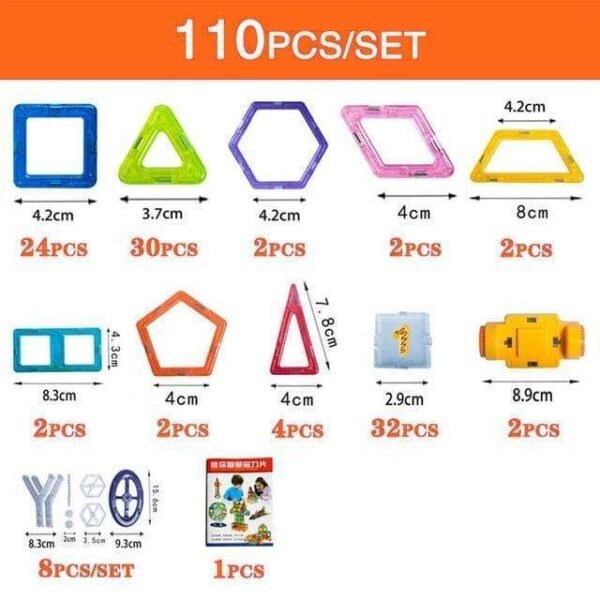 Magnetic Building Blocks for Kids – Safe ABS Educational Toy with Natural Magnets - Image 6