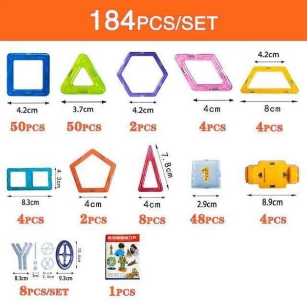 Magnetic Building Blocks for Kids – Safe ABS Educational Toy with Natural Magnets - Image 7