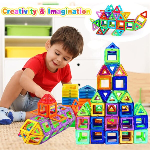 Magnetic Building Blocks for Kids – Safe ABS Educational Toy with Natural Magnets - Image 5