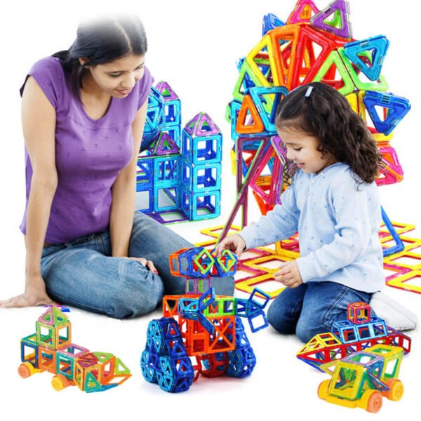 Magnetic Building Blocks for Kids – Safe ABS Educational Toy with Natural Magnets - Image 4